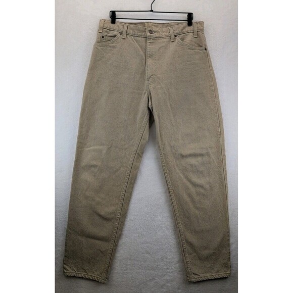 Levi's Other - VTG 90s Levi's 550 Made in USA Orange Tab Relaxed Sandstone Tan Jeans 36x30